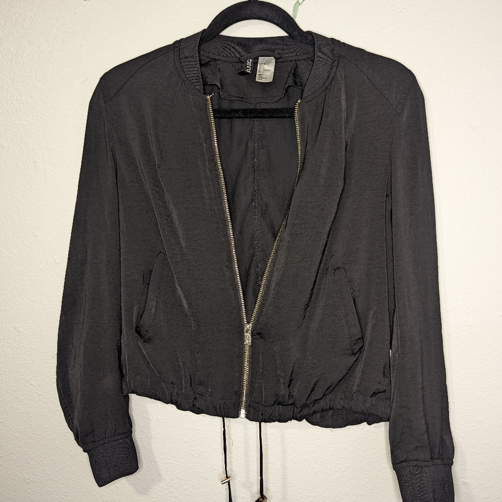 Satin Bomber Jacket